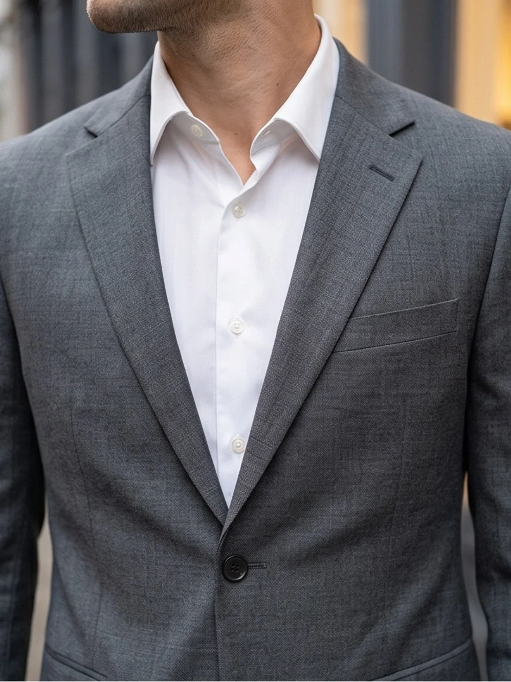 Haggar Men's Charcoal Gray Two-Button Suit Jacket